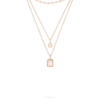 Bijou Brigitte Collier multirangs - White Pendants