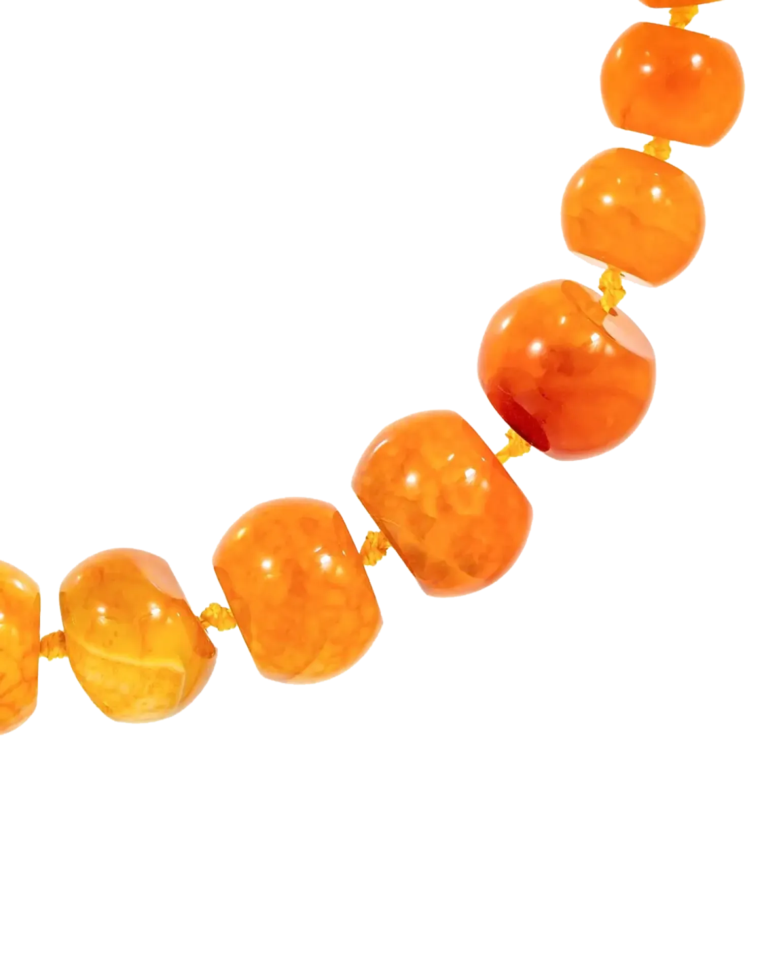 Bijou Brigitte Collier - Orange Agate Discount