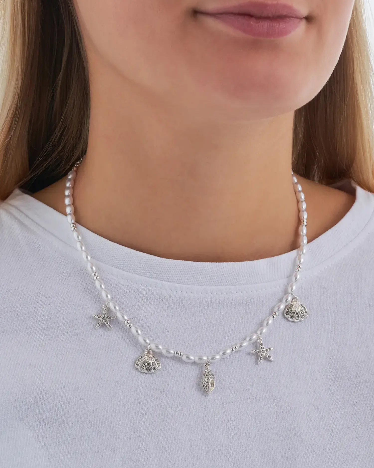 Bijou Brigitte Collier - Pearl Shells Clearance