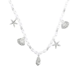 Bijou Brigitte Collier - Pearl Shells Clearance
