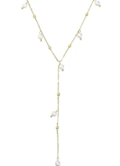 Bijou Brigitte Collier - Plated Pearls New