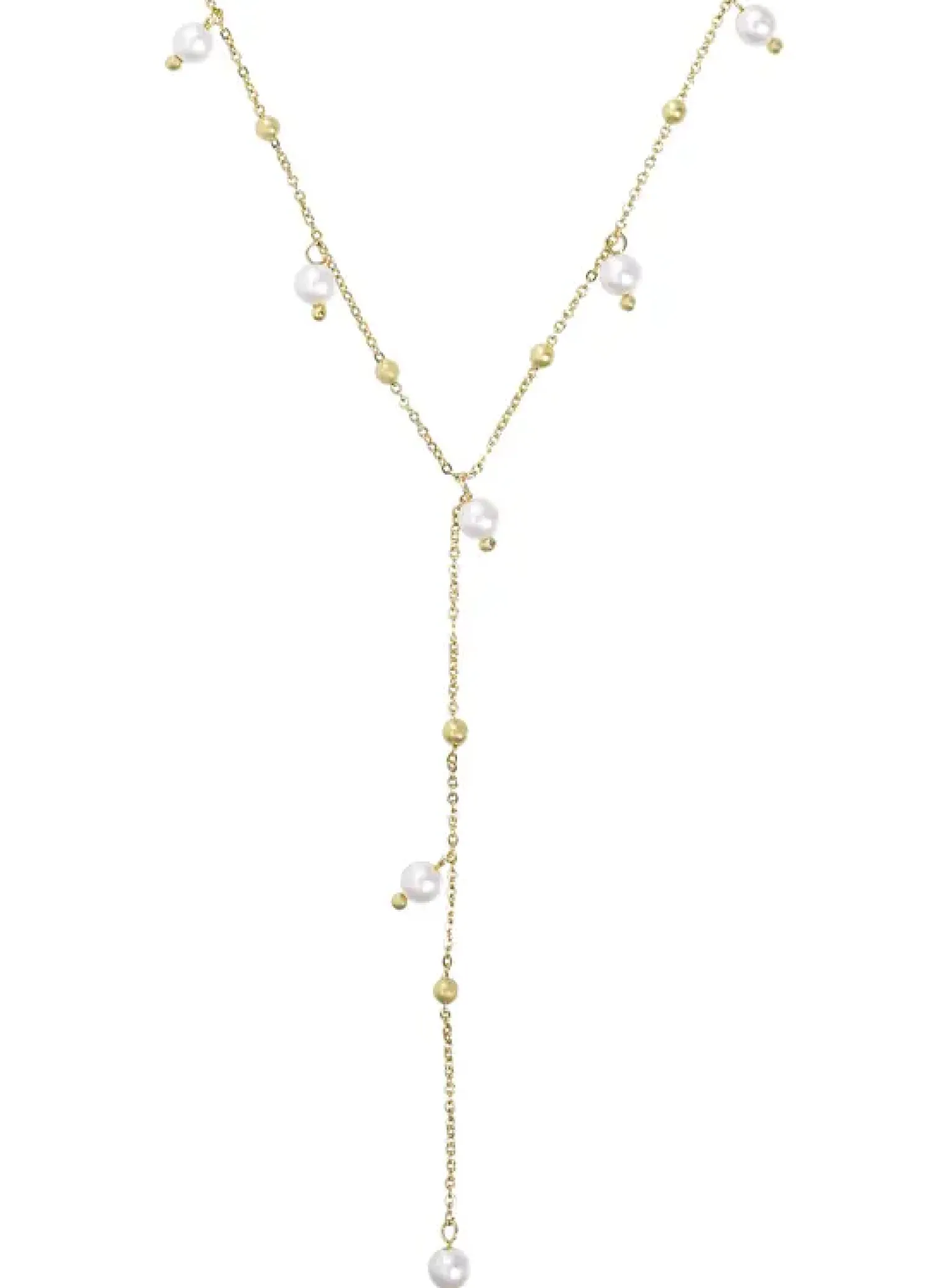 Bijou Brigitte Collier - Plated Pearls New