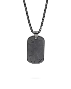 Bijou Brigitte Collier pour homme - Black Design Sale