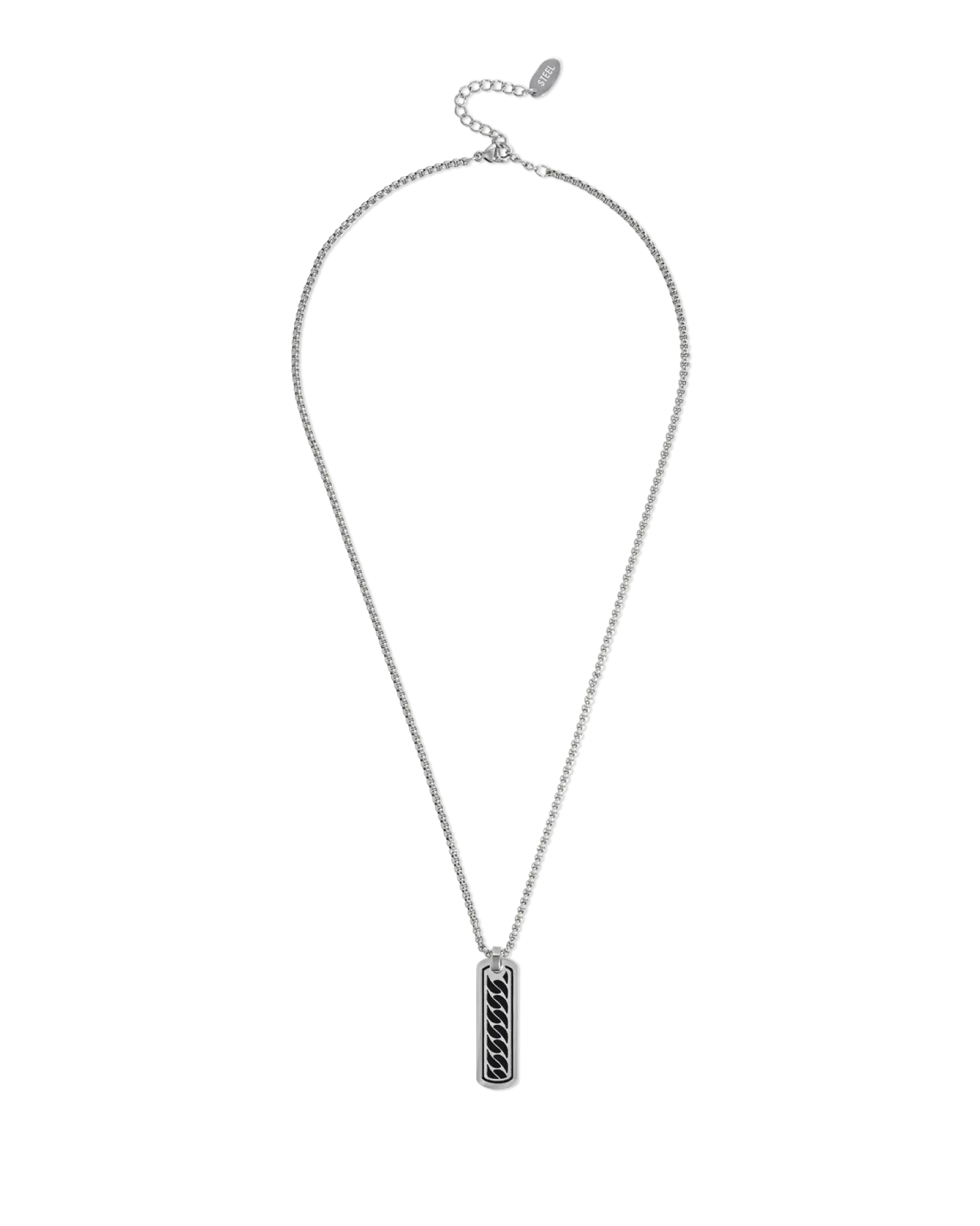 Bijou Brigitte Collier pour homme - Casual Silver Outlet
