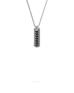 Bijou Brigitte Collier pour homme - Casual Silver Outlet