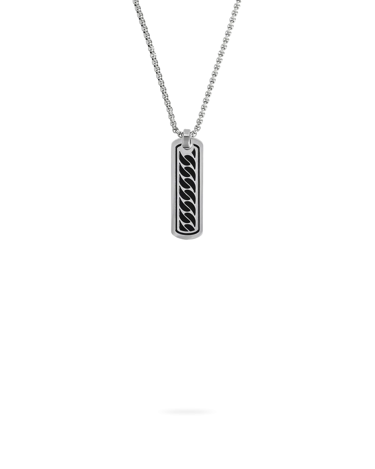 Bijou Brigitte Collier pour homme - Casual Silver Outlet