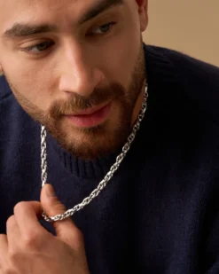 Bijou Brigitte Collier pour homme - Classic Steel Clearance
