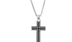 Bijou Brigitte Collier pour homme - Elegant Cross Discount