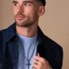 Bijou Brigitte Collier pour homme - Enamelled Cross Online