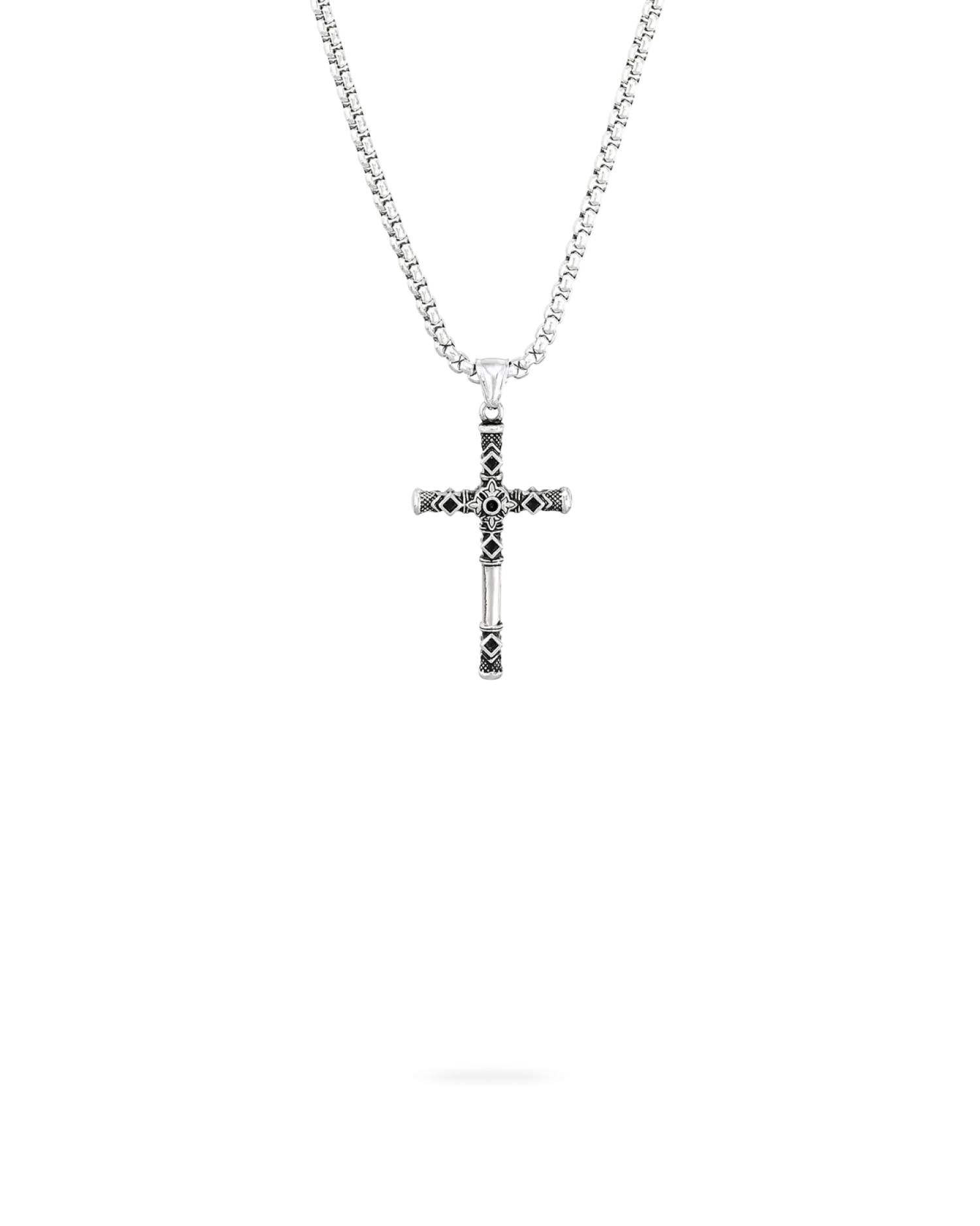 Bijou Brigitte Collier pour homme - Enamelled Cross Online