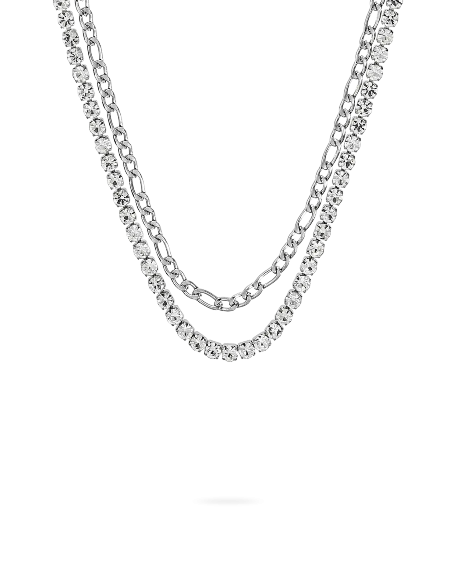 Bijou Brigitte Collier pour homme - Steel Sparkle Hot