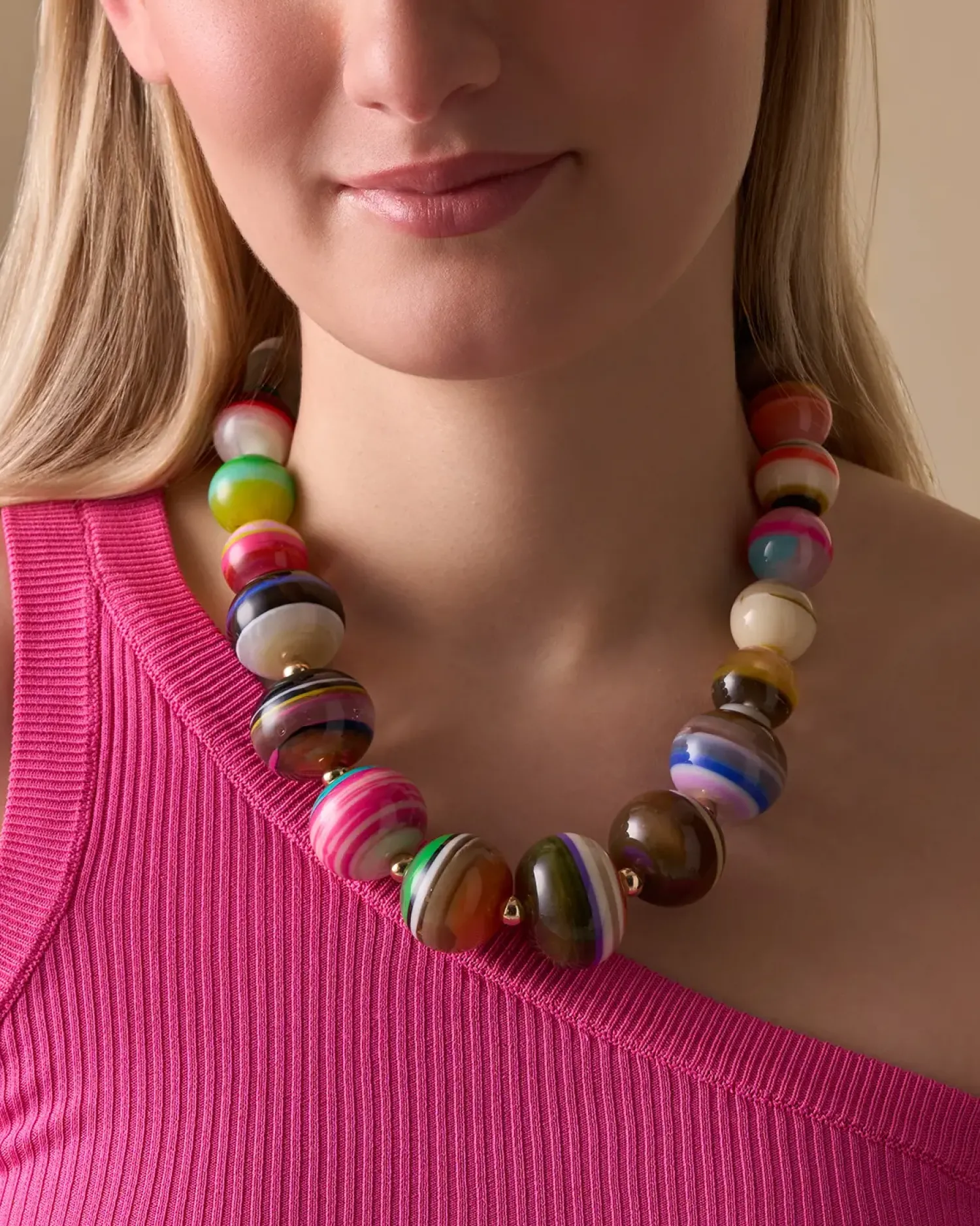 Bijou Brigitte Collier - Rainbow Beads Best