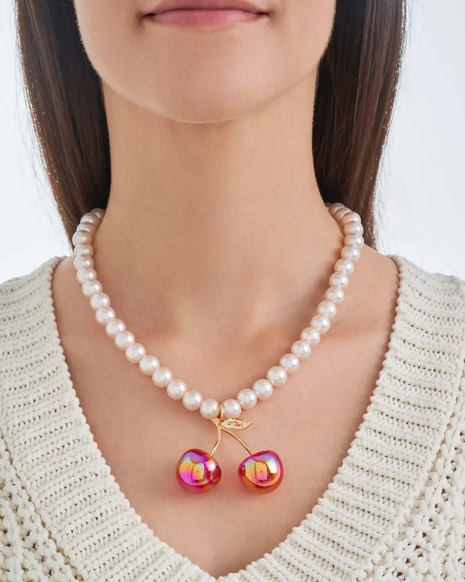 Bijou Brigitte Collier - Rainbow Cherry Sale