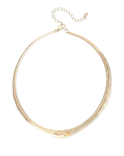 Bijou Brigitte Collier ras du cou - Formed Gold Discount