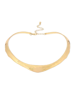 Bijou Brigitte Collier ras du cou - Formed Gold Discount