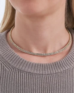 Bijou Brigitte Collier ras du cou - Golden Gleam Online