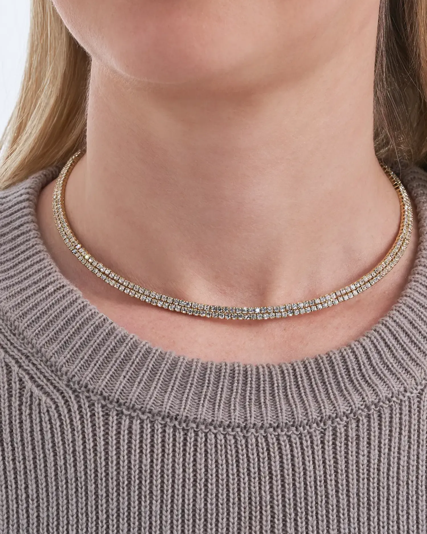 Bijou Brigitte Collier ras du cou - Golden Gleam Online