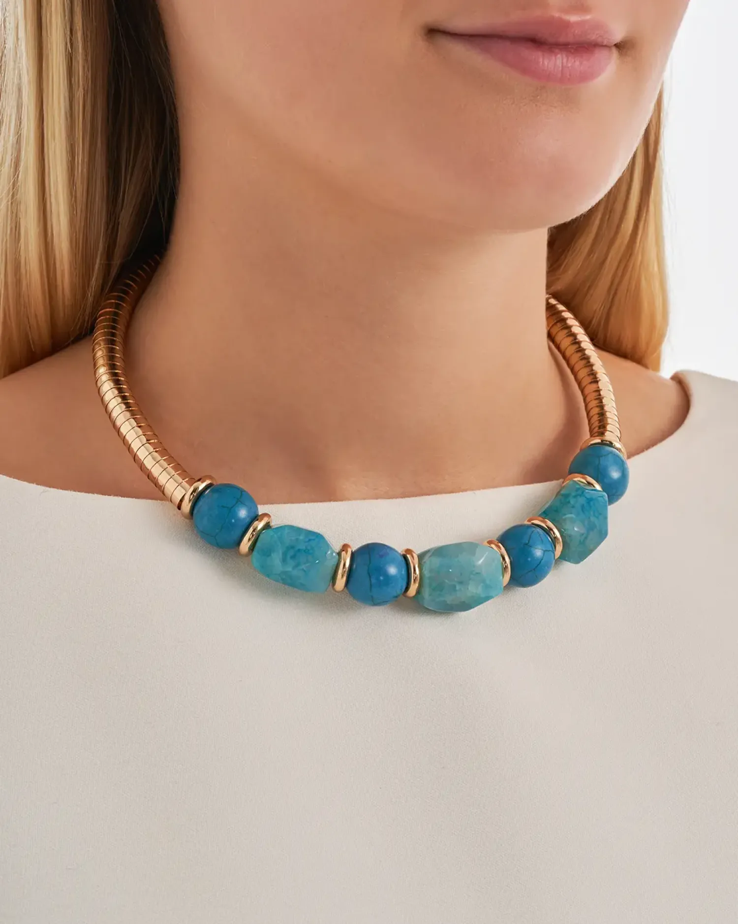 Bijou Brigitte Collier ras du cou - Ocean Orbit Outlet