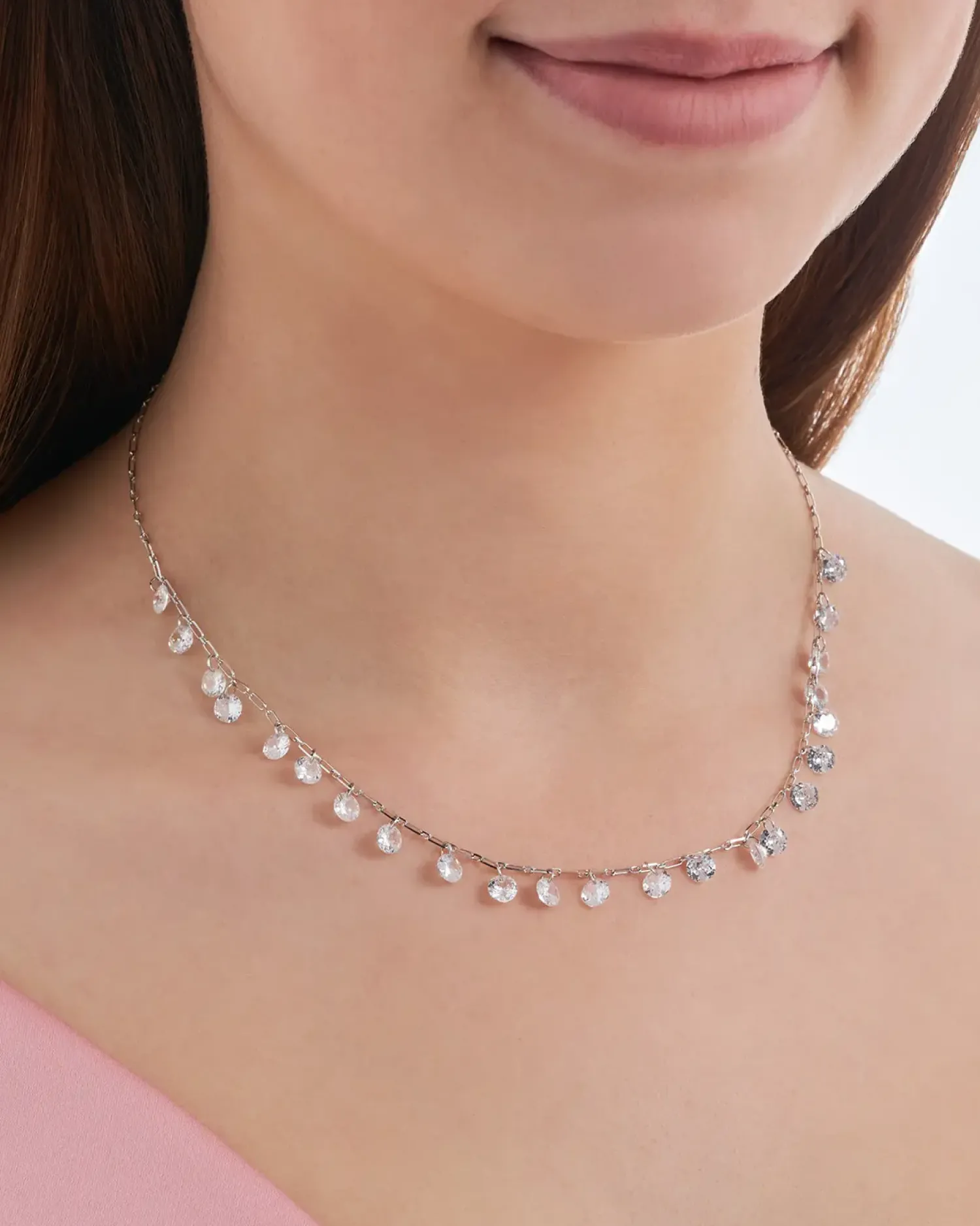 Bijou Brigitte Collier ras du cou - Sparkly Zirconia Best