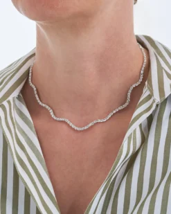 Bijou Brigitte Collier ras du cou - Wavy Wonder New