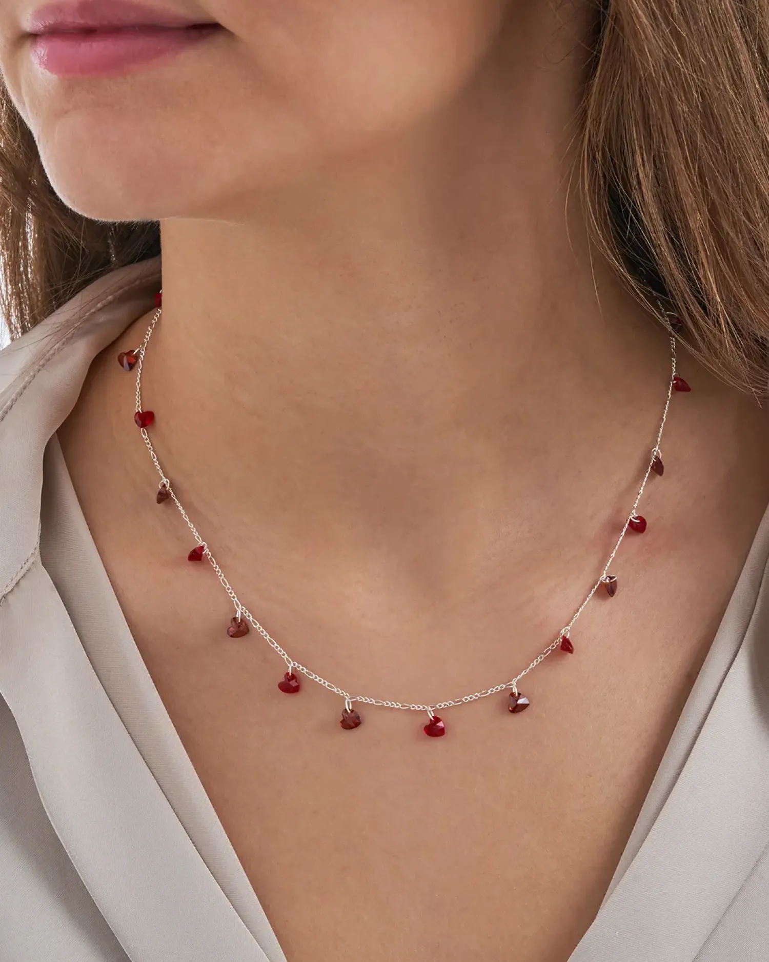 Bijou Brigitte Collier - Red Hearts Outlet