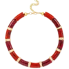Bijou Brigitte Collier - Red Marble Clearance