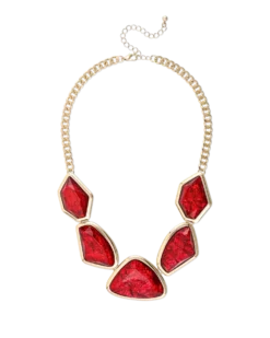 Bijou Brigitte Collier - Red Shapes Hot