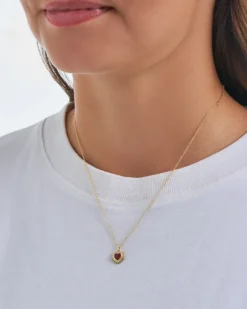 Bijou Brigitte Collier - Red Zirconia Best