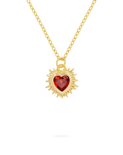 Bijou Brigitte Collier - Red Zirconia Best