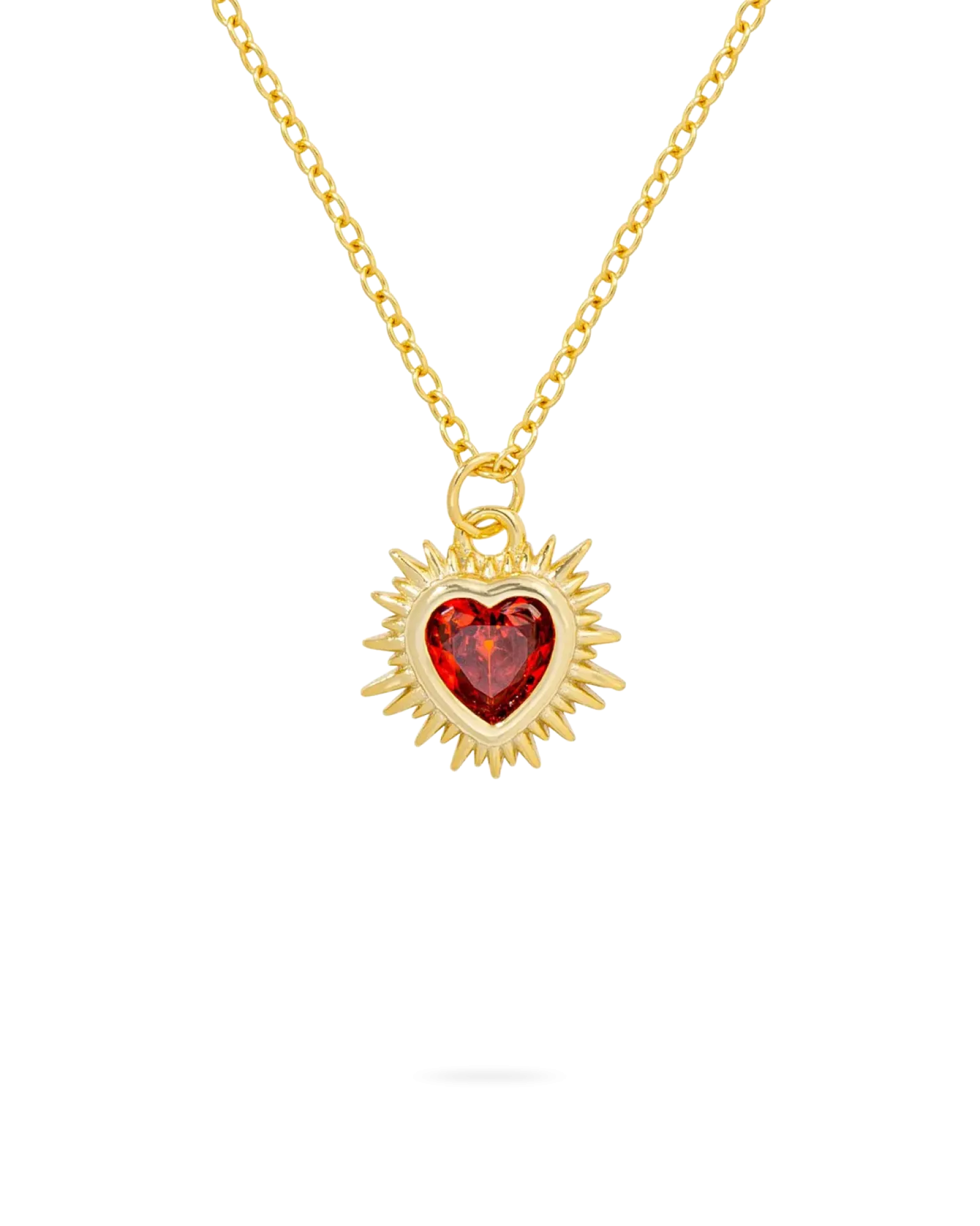 Bijou Brigitte Collier - Red Zirconia Best