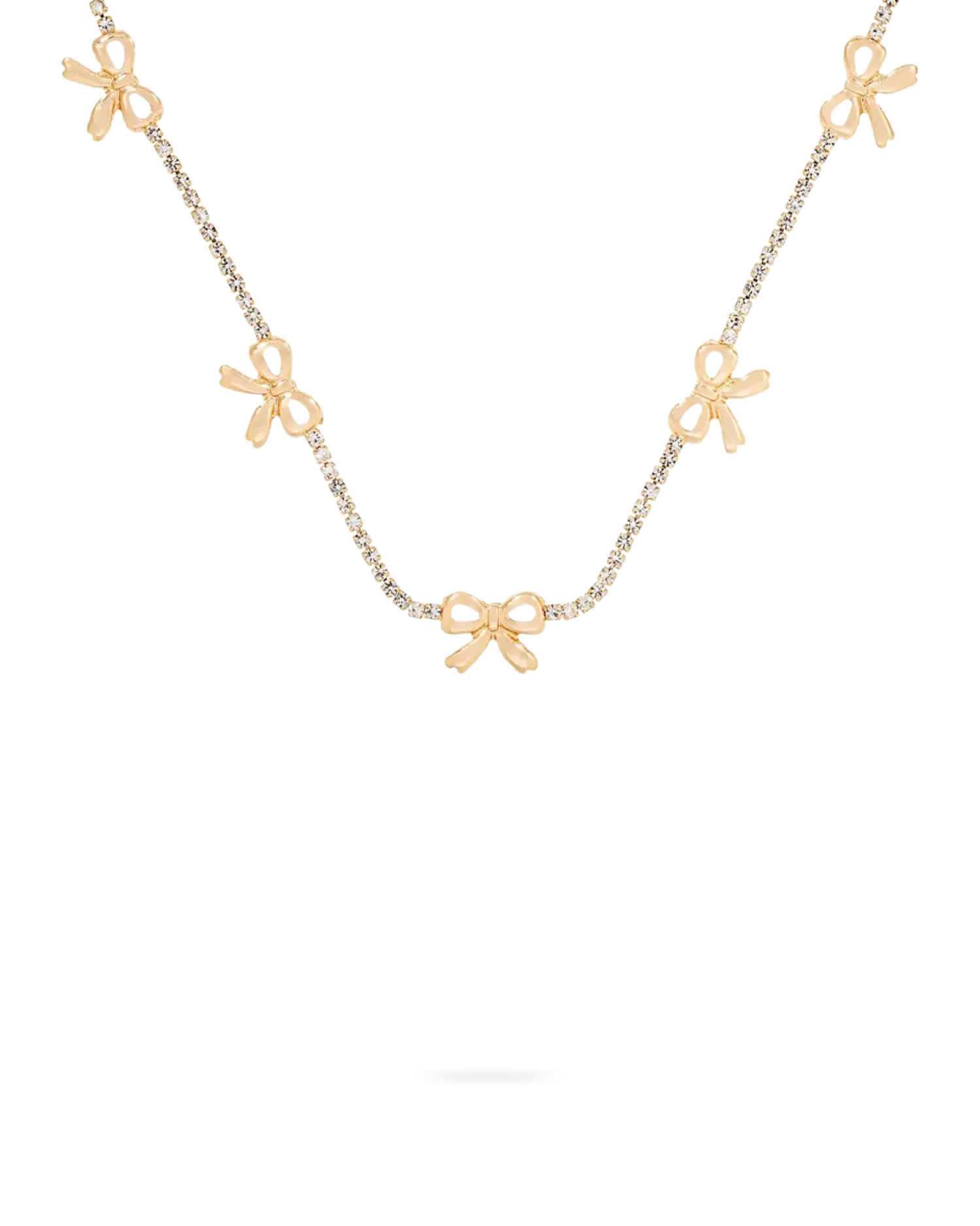 Bijou Brigitte Collier - Rhinestone Bows Hot