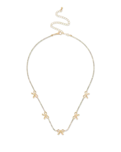 Bijou Brigitte Collier - Rhinestone Bows Hot