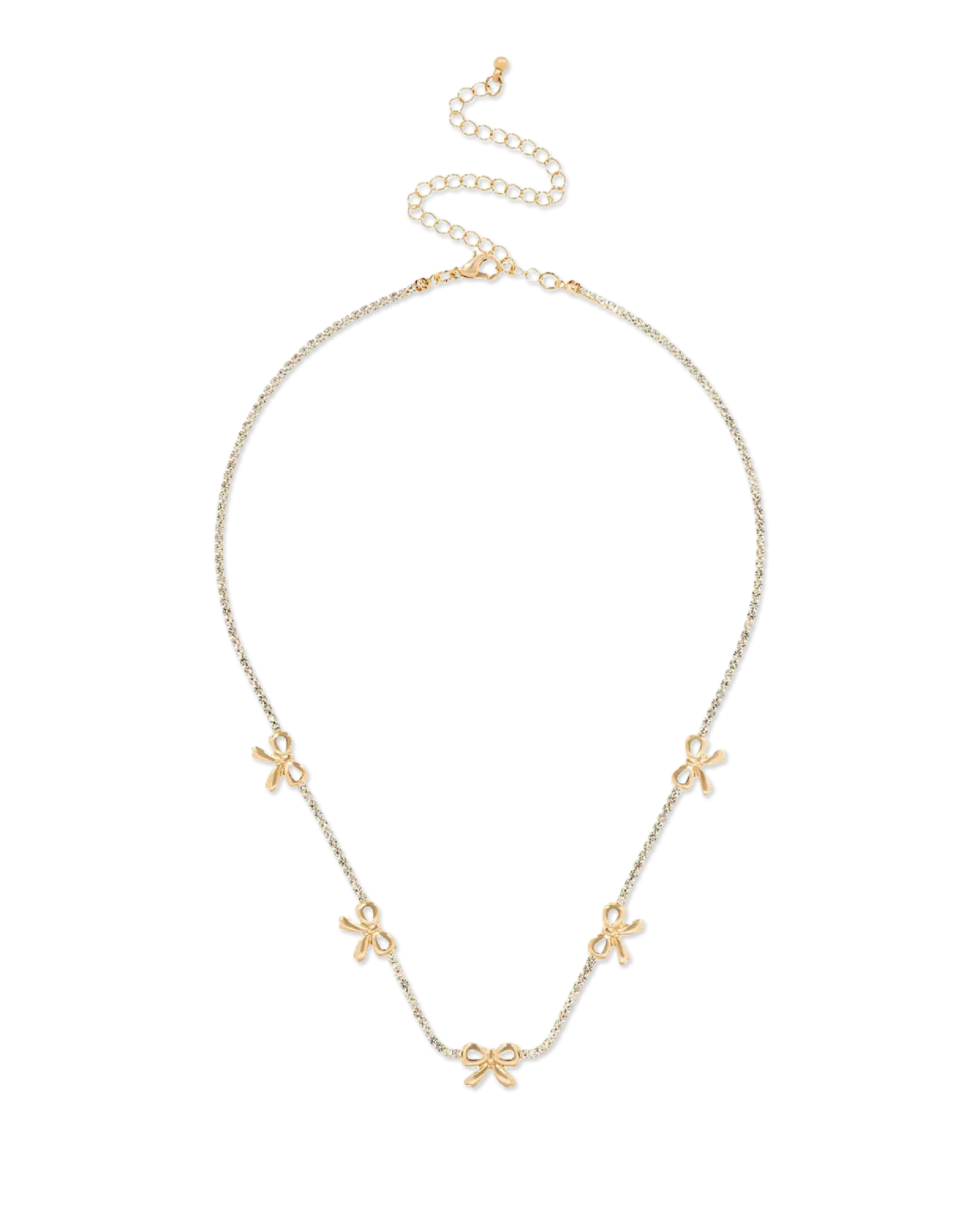 Bijou Brigitte Collier - Rhinestone Bows Hot
