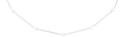 Bijou Brigitte Collier - Rhodium Pearls Discount