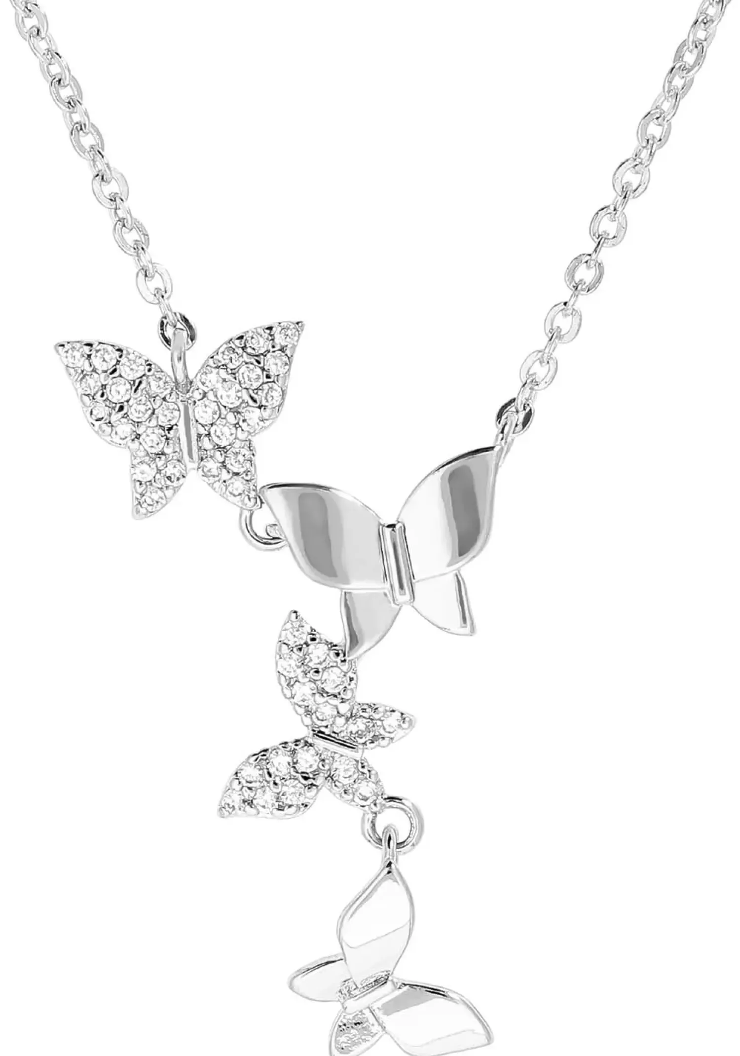 Bijou Brigitte Collier - Silver Flutter Sale