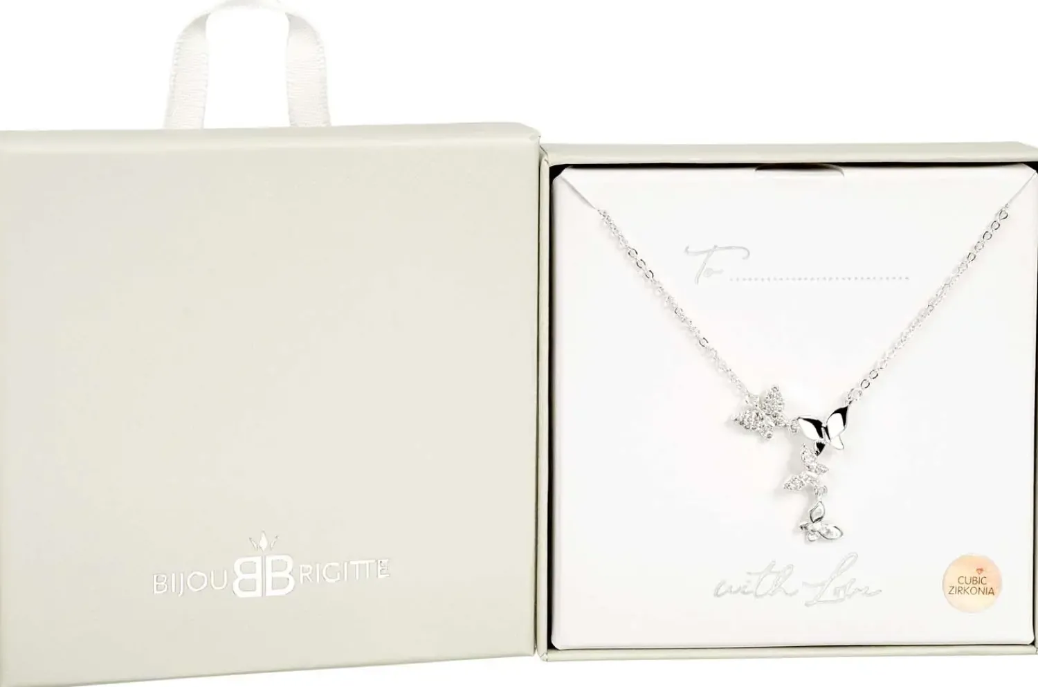 Bijou Brigitte Collier - Silver Flutter Sale