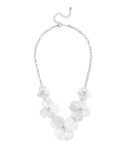 Bijou Brigitte Collier - Silver Petal Hot