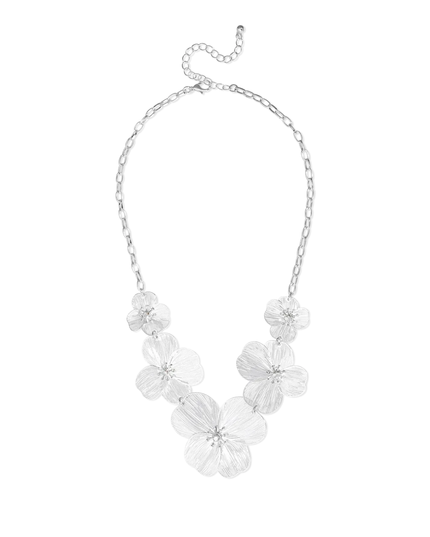 Bijou Brigitte Collier - Silver Petal Hot