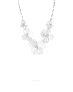 Bijou Brigitte Collier - Silver Petal Hot