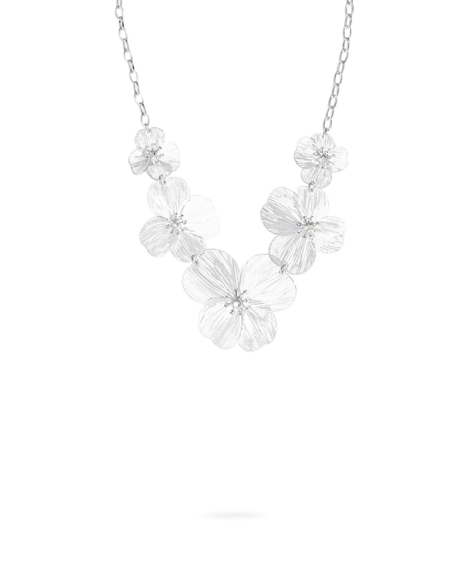 Bijou Brigitte Collier - Silver Petal Hot