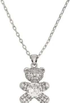 Bijou Brigitte Collier - Silver Teddy Clearance