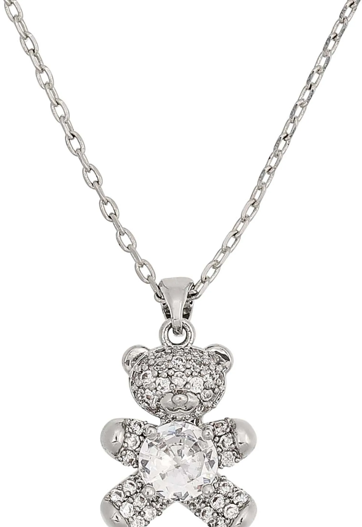 Bijou Brigitte Collier - Silver Teddy Clearance