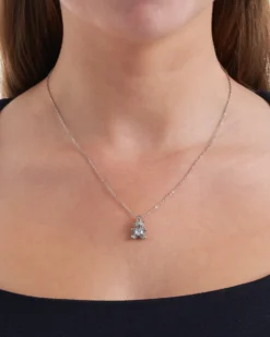 Bijou Brigitte Collier - Silver Teddy Clearance