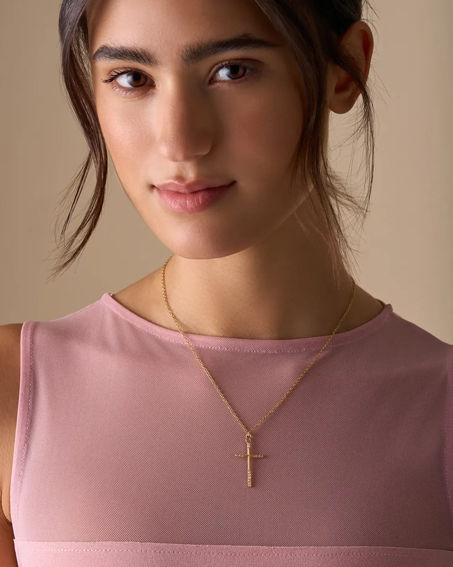 Bijou Brigitte Collier - Stainless Cross Discount