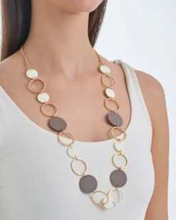Bijou Brigitte Collier - Taupe Shine Best