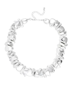 Bijou Brigitte Collier - Vibrant Silver Clearance