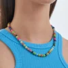 Bijou Brigitte Collier - Vibrant Turquoise Hot