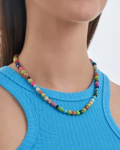 Bijou Brigitte Collier - Vibrant Turquoise Hot