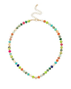 Bijou Brigitte Collier - Vibrant Turquoise Hot