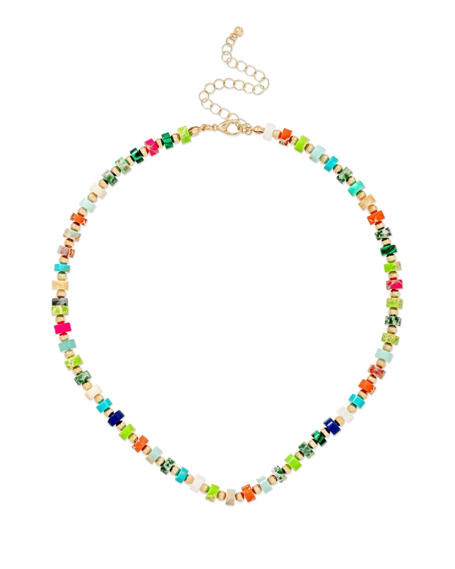 Bijou Brigitte Collier - Vibrant Turquoise Hot